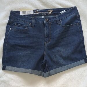 Seven7 Women's Blue Denim Shorts